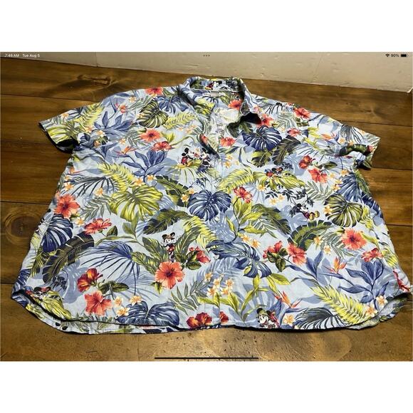 Tommy Bahama Disney Jungle Jubilee Women’s Shirt XL Women 100% Linen Button Up - Picture 1 of 13
